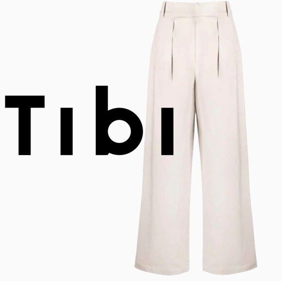 TIBI Stella Tailored Wide Leg Trousers. NWT 12 - Picture 1 of 14